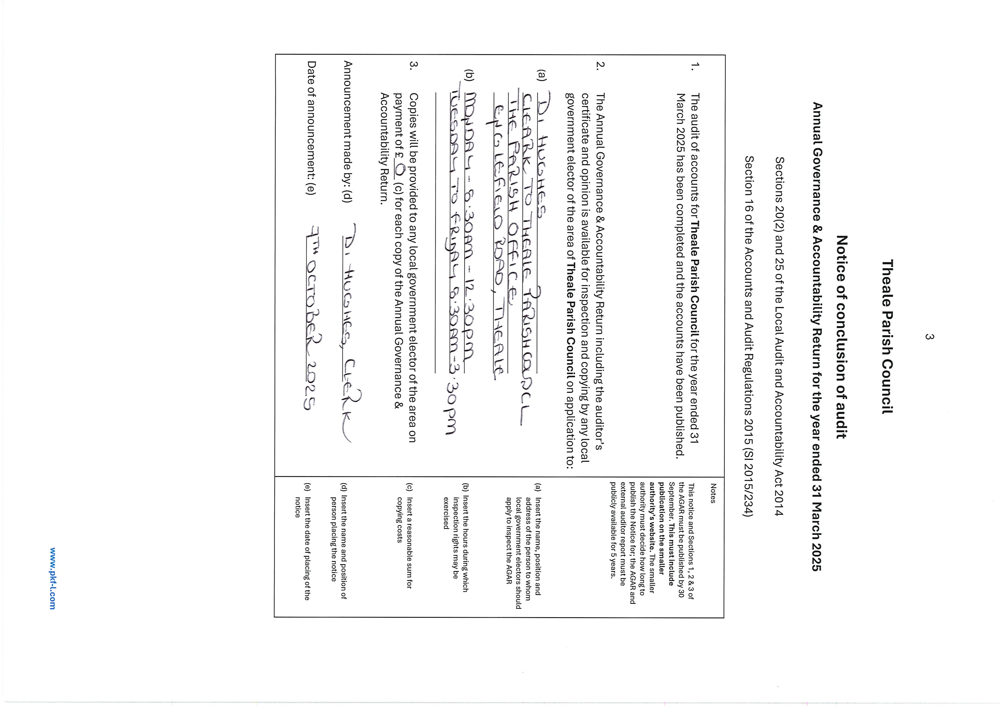 External Auditor report 24/25