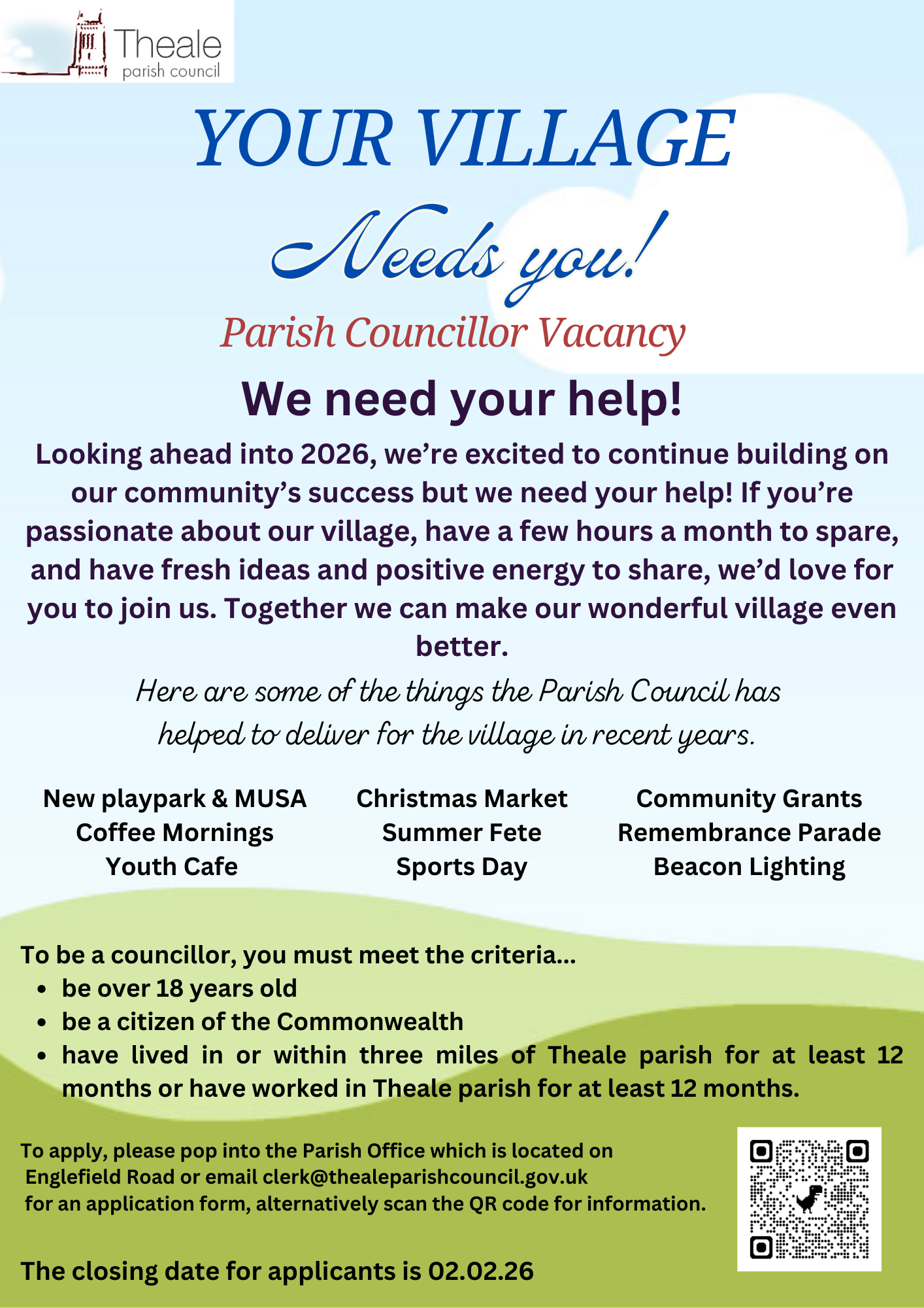 Parish Councillor Vacancy